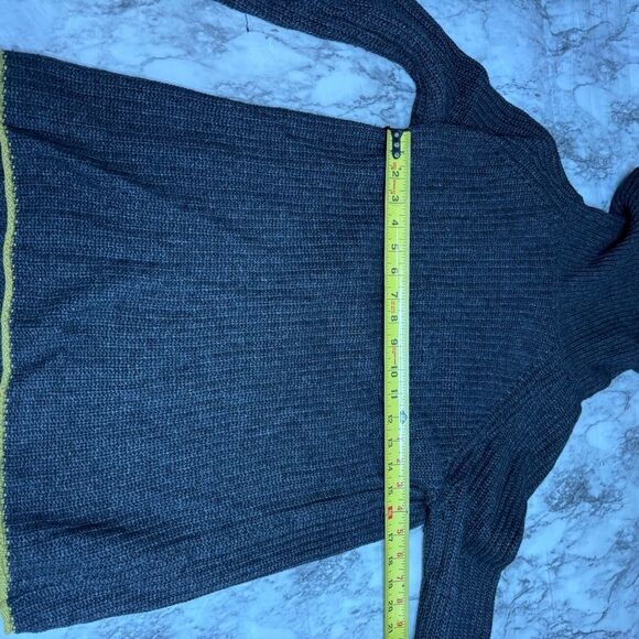 Bartolini wool Cashmere Blend Turtleneck Sweater grey gray medium Made in Italy - Picture 6 of 6